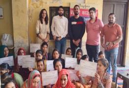  Certificates were distributed to stitching centre